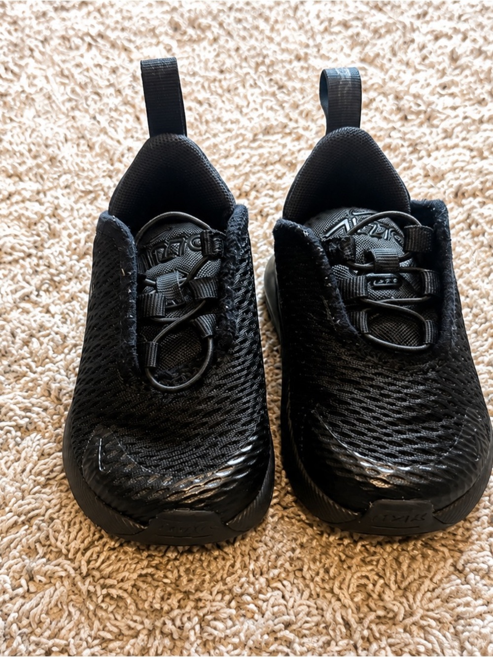 Nike Kids Black Slip-On Mesh Sneakers